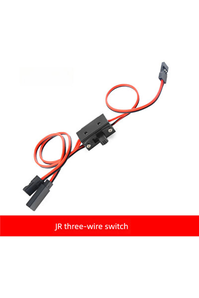 Choice مفتاح طاقة RC ثلاثي الأسلاك jR مزود بموصلات Futaba/JR/JST - قطع البطار...