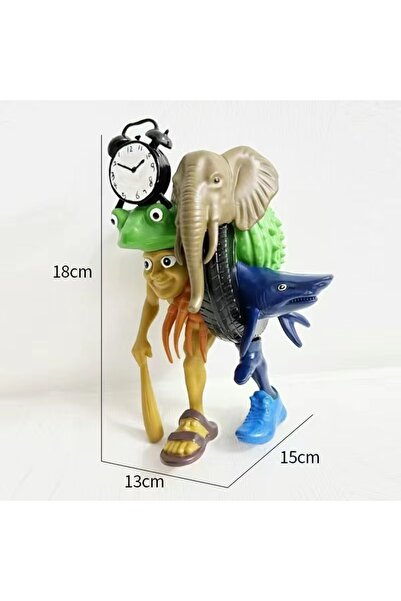 Choice A Italian Brainrot Figurine Monster Fusion Edition Tungtungtung Sahur Figure Tralalero Tralala Toys.