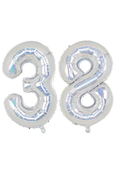 Domi Party & Gifts Set of 2 number foil balloons, Domi Party & Gifts, Hologra...