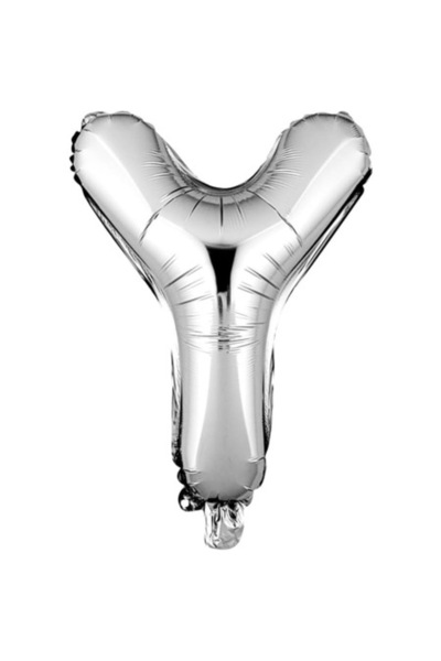 Danex Metallic Foil Balloon Letter Y, Danex, 40 cm, Inflate with Helium or Air, Individual Packaging, Stra