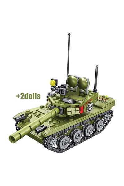 Choice NO BOX New 336pcs Military 85 Main Battle Tank Building Blocks WW2 Army Soldier Figures Bricks Educa