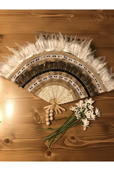 sibambu home style Tüylü duvar yelpazesi bohem