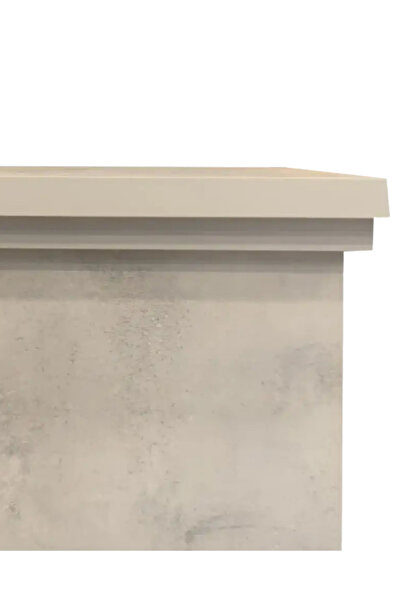DLC Large Penida Retro Beton Desen 1800 Watt Dekoratif Elektrikli Şömine