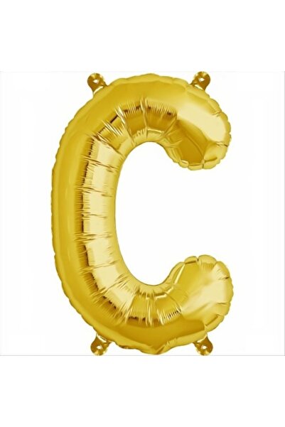 Shop Carnaval Balon din folie, în formă de litera C, culoare aurie, 105 cm, 1...