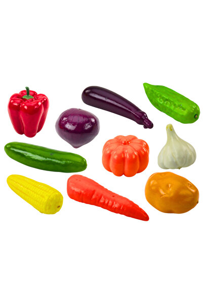 LeanToys Set 24 de Legume moi realiste din plastic Mix