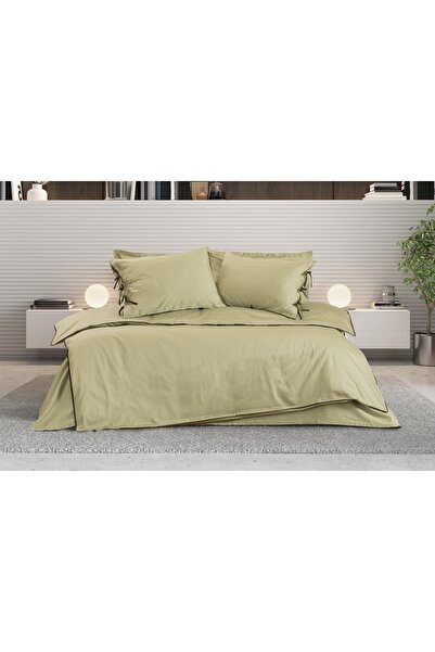 LUFA HOME Cotton Piping Double Duvet Cover Set