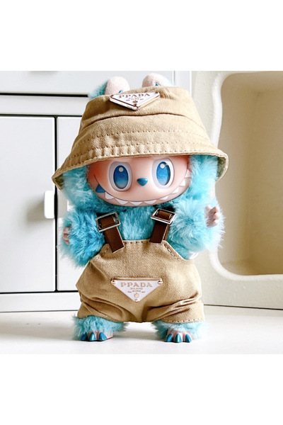 Choice لا دمية بنية اللون لدمية لابوبوس الصغيرة مقاس 15/17 سم ملابس فاخرة وقب...