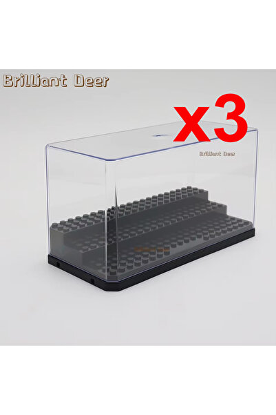 Choice5 3 figures box 3 Steps Dustproof Acrylic Figures City Car Model Collec...