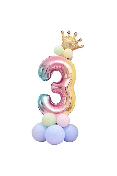 Domi Party & Gifts Set 14 Baloane, Numărul 3, balon cu număr, baloane clasice...