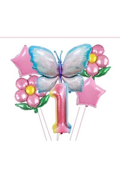 Danex Set baloane aniversare cu număr, folie de aluminiu, 6 piese, multicolor...