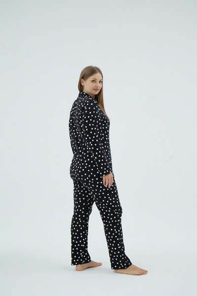 Sevim 17182 KADIN BIG SIZE DÜĞMELİ PİJAMA TAKIM