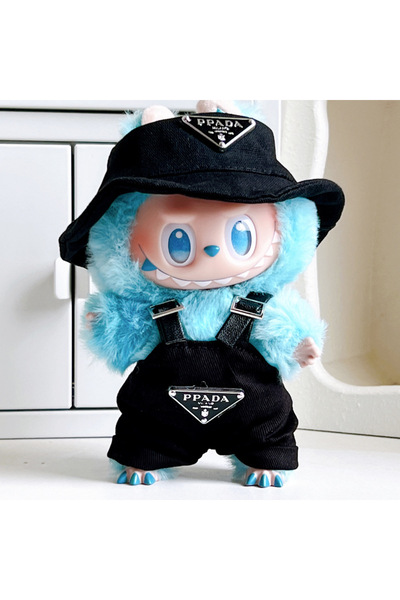 Choice لا دمية سوداء لدمية لابوبوس الصغيرة مقاس 15/17 سم ملابس فاخرة وقبعة وم...