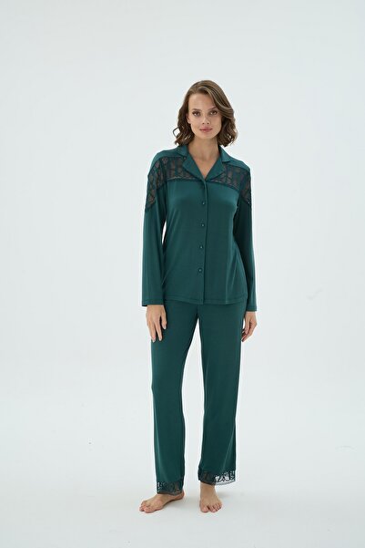 Sevim 17246 KADIN DÜĞMELİ PİJAMA TAKIM