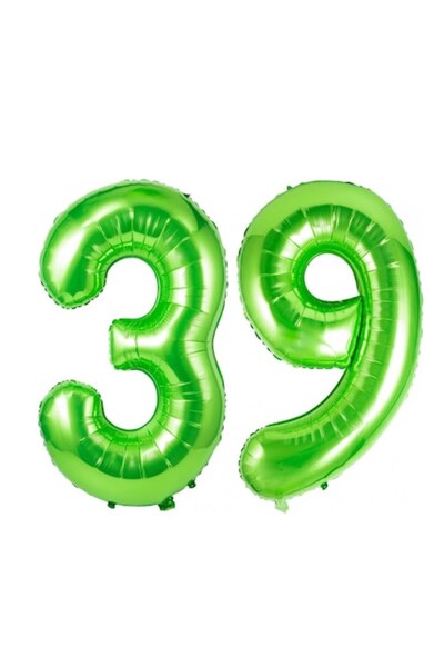 Domi Party & Gifts Set de 2 baloane folie cu numere, Domi Party & Gifts, Verd...