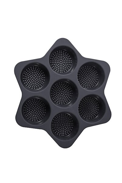 DAMUR Forme de copt din silicon, 7 forme rotunde, pentru burgeri și prăjituri...