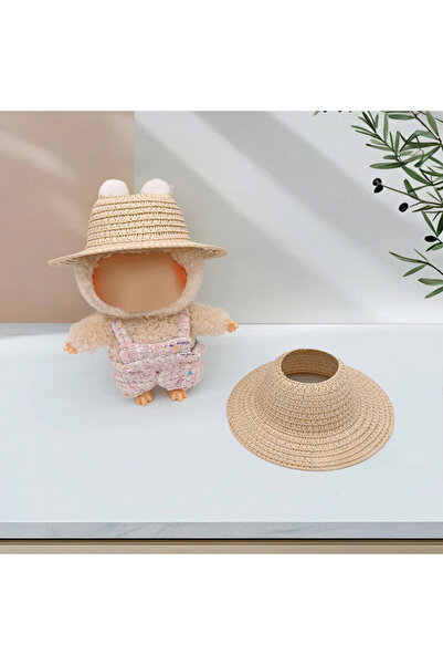 Choice قبعة قش فارغة بلون الكاكي مقاس واحد لدمية روبا لابوبو الصغيرة الجميلة ...