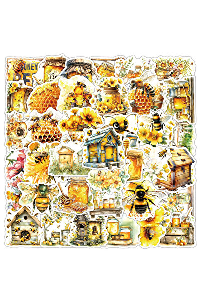 Choice 50 قطعة 10/30/50 قطعة ملصقات كرتونية لطيفة على شكل نحلة عسل وملصقات وع...