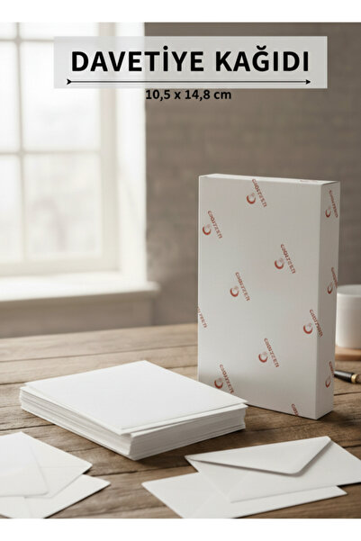 ÇÖZÜM KAĞIT Davetiye Kağıdı 10,5x14,8 Cm Kaliteli Kalın Tüm Yazıcılara Uygun ...