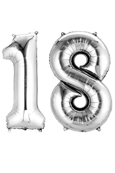 CAM TOYS Balon argintiu numărul 18