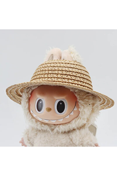 Choice قبعة لابوبو القشية المفتوحة من الأعلى باللون الكاكي الداكن، إكسسوارات ...