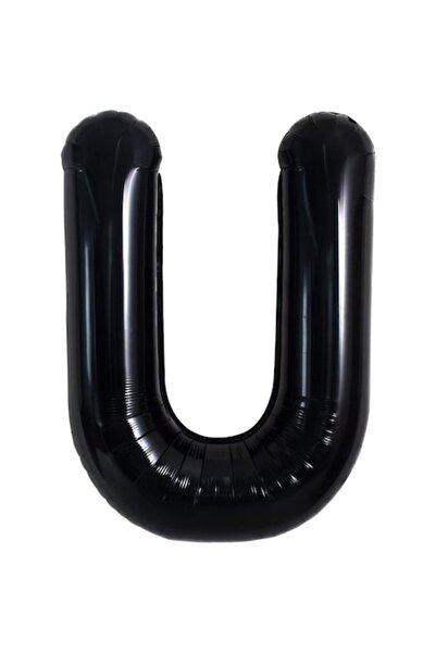 Danex Metallic Foil Balloon Letter U, Danex, 40 cm, Inflate with Helium or Air, Individual Pack, Straw Inc