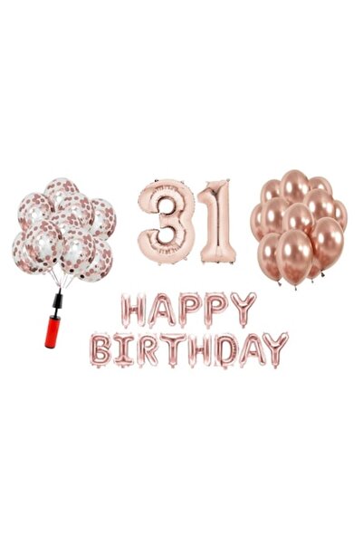 Domi Party & Gifts Set 33 baloane , La mulți ani aniversare 31 de ani, numere...