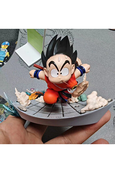 BANDAI With box 8cm/3 inches Dragon Ball cartoon character escape Goku PVC Action Figure Model Statue Colle