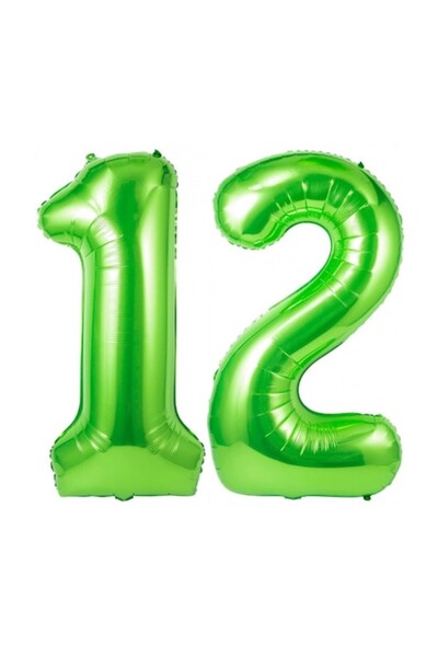 Domi Party & Gifts Set de 2 baloane folie, Domi Party & Gifts, verde, anivers...