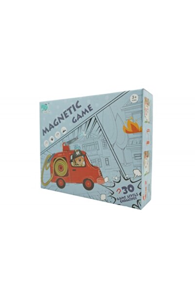 Danex Joc educativ cu interconectare magnetică „Micul pompier”, 15 niveluri, ...