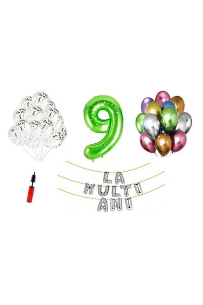 Domi Party & Gifts Set 32 ​​baloane, Domi Party & Gifts, La mulți ani anivers...
