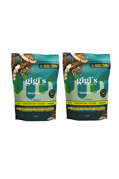 Gigis Food مزيج كرانشي مغطى بالعسل الدومينيكاني عبوة من قطعتين