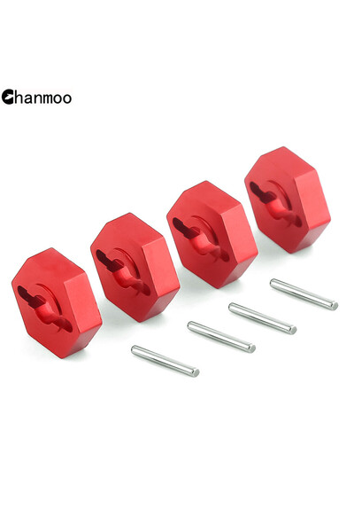 Choice محول سداسي العجلات أحمر 12 مم، وصلة محور القيادة، ومسامير، ومسامير، وم...