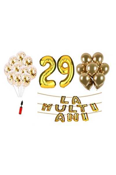 Domi Party & Gifts Set 33 baloane, Domi Party & Gifts, La Multi Ani aniversar...