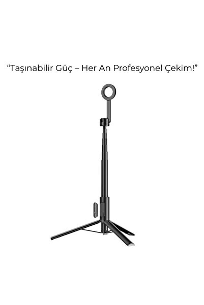 SMAYLİNG Kablosuz Uzaktan Kumandalı 164 cm Manyetik Tripod | 360° Döner Başlı...
