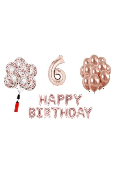 OEM Set de 35 de baloane, La mulți ani pentru a 6-a aniversare, număr folie 1...