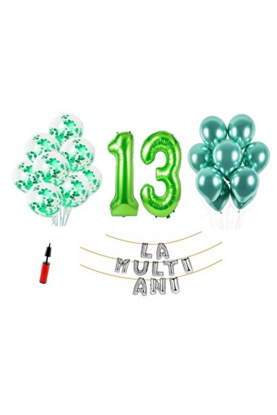 Domi Party & Gifts Set 33 baloane, Domi Party & Gifts, La mulți ani 13 ani, n...