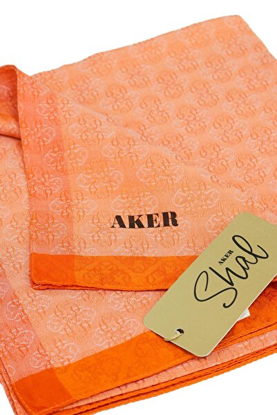 PİRAMİT وشاح جاكار مونوغرام 6060950-962 برتقالي