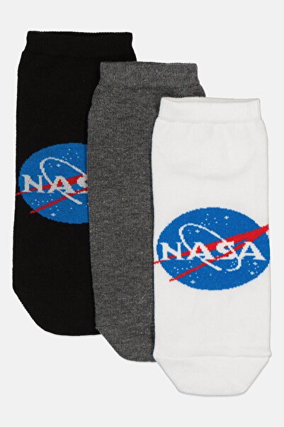 Sinsay جوارب رجالية من مزيج القطن بطبعة جرافيكية، 3 أزواج، متعددة الألوان