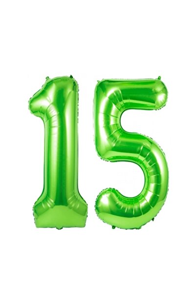 Domi Party & Gifts Set de 2 baloane folie cu numere, Domi Party & Gifts, verd...