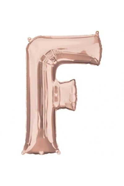 Ramira Balon folie cu litere F, roz pal, 35 cm