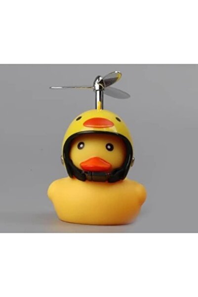 Flippy Bicycle Light — Decorative Duck Model with Mounting System and LED Lights, 7.5 x 9 cm, Yell