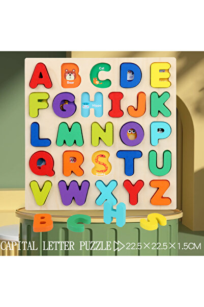 Choice1 QM-82 Montessori Wooden Puzzle for Children - Alphabetic Arithmetic N...