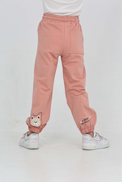 Toontoy Girl's Leggings with Bear Print Tracksuit Bottom
