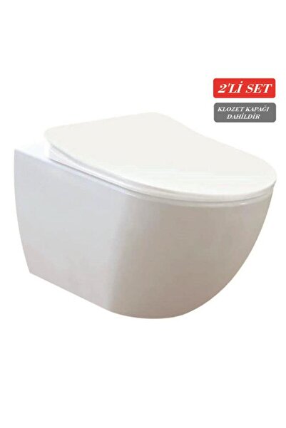 Creavit Free Rim-Off Kanalsız Asma Klozet 1.Kalite (FE322.02) + Duck TP Yavaş...