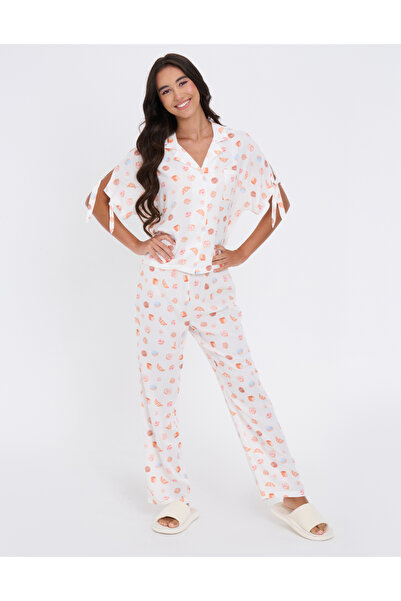 Nayomi Dream White Pajama Set