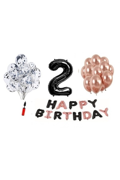 Domi Party & Gifts Set de 35 de baloane, Domi Party & Gifts, La mulți ani neg...