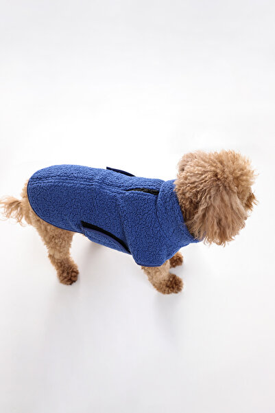 Petitibo Cozzy Kısa Boğazlı Köpek Yeleği - Mavi