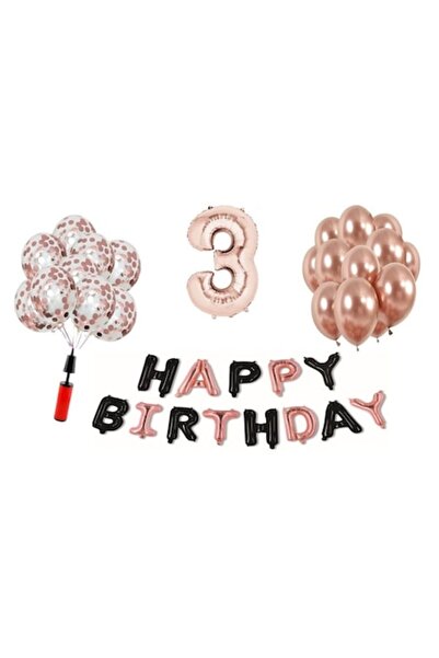 Domi Party & Gifts Set 35 baloane, Domi Party & Gifts, La mulți ani, auriu ro...