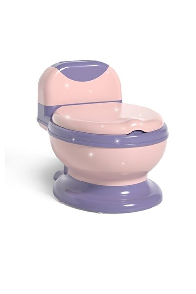 LEIBOO Children's potty with toilet-style lid, soft PVC seat, detachable compartment, 1+, Pink