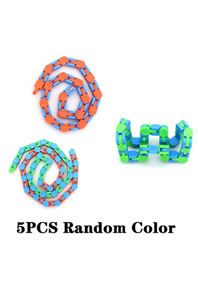 Choice 5 قطع 1/5 قطع ألعاب فيدجيت سلسلة دراجة مسارات غريبة 24 عقدة سوار سائل ...